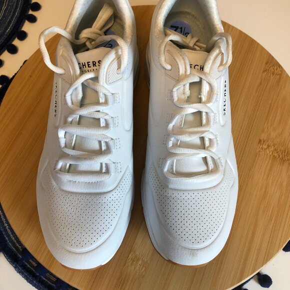 Skechers Womens Air Around You White Walking Shoes Size 7.5 Comfort Shoes - Picture 9 of 12